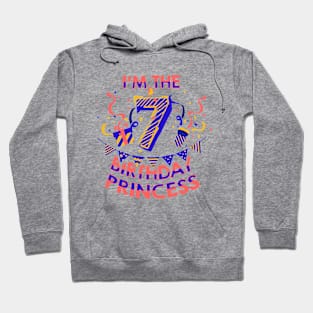 Girls Gift Shirt For A Seven Year Old Princess Birthday Party Hoodie